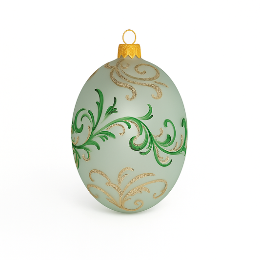 Uovo Pasquale arabesque verde
