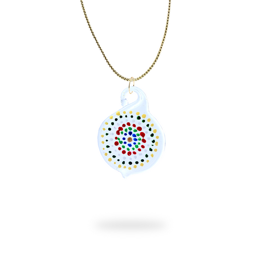 Multicolored dots pendant