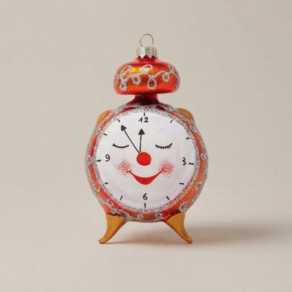 Sveglia, decorazione di Natale dipinta a mano