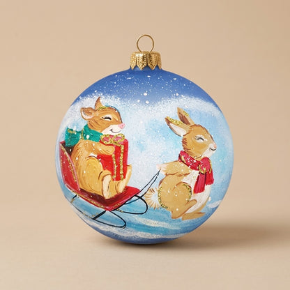 Ball rabbits with sled