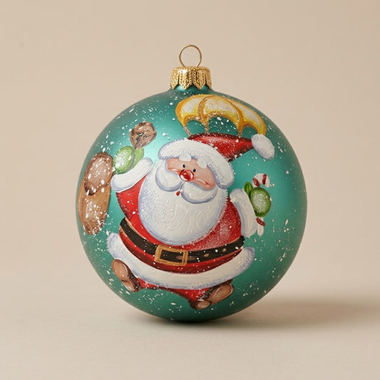 Santa with Parachute Ornament 