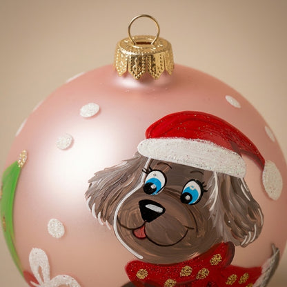 Pink dog ball