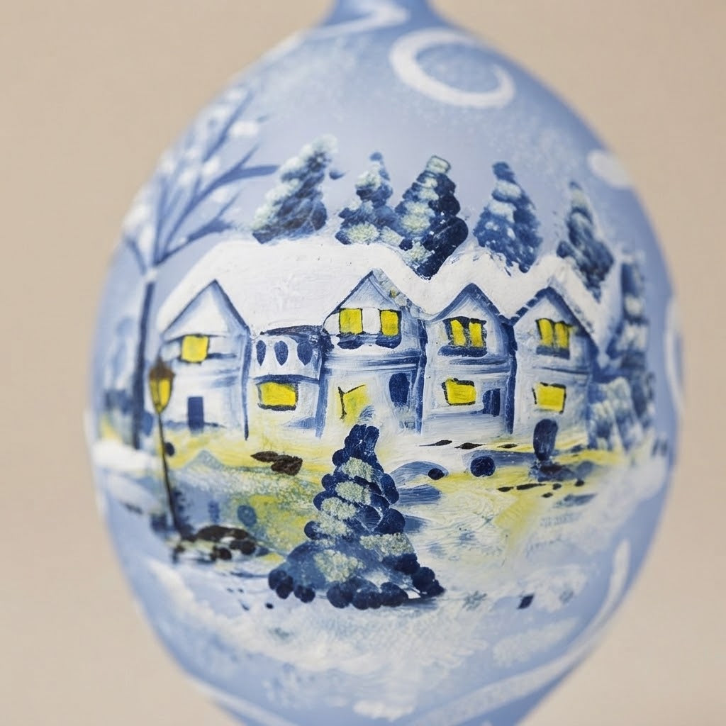 Goccia paesaggio azzurro