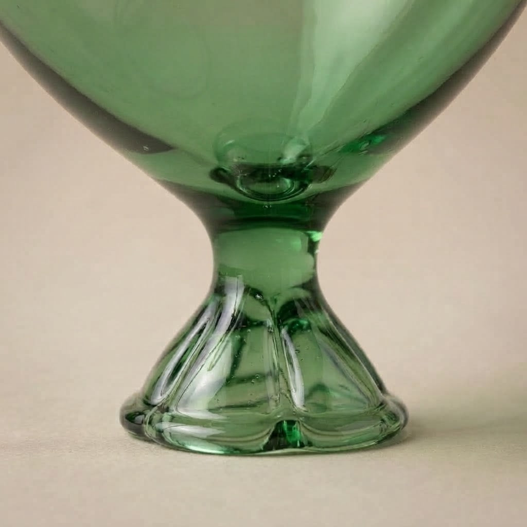 Green glass balloon ornament