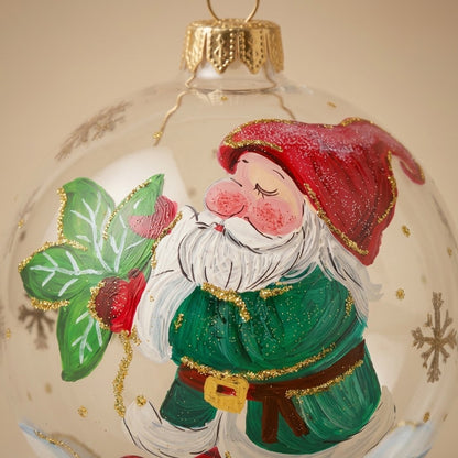 Gnome ball with leaf