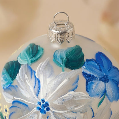 Silver Poinsettia ball