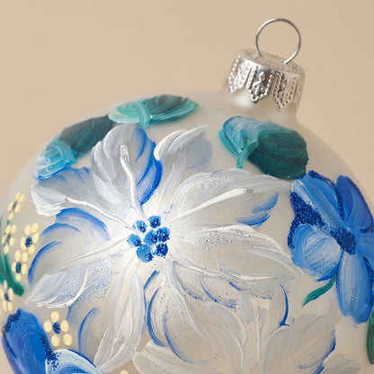 Silver Poinsettia ball
