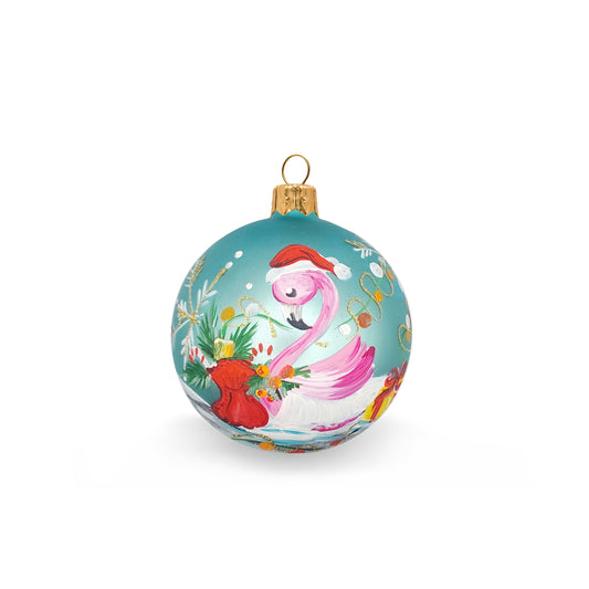 Flamingo ball with gifts