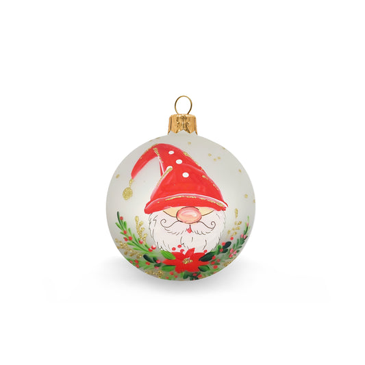 Gnome ball with garland