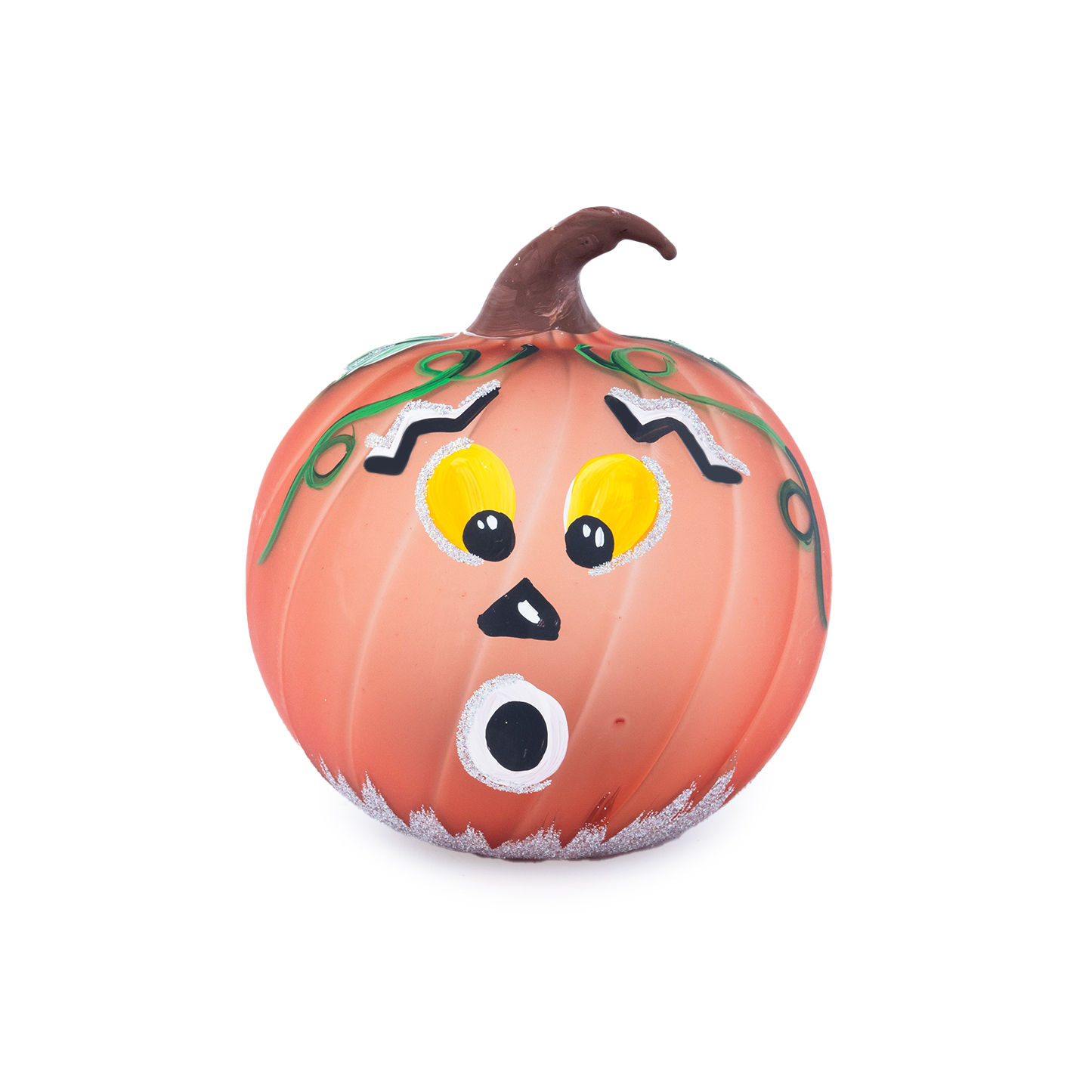 Round striped pumpkin