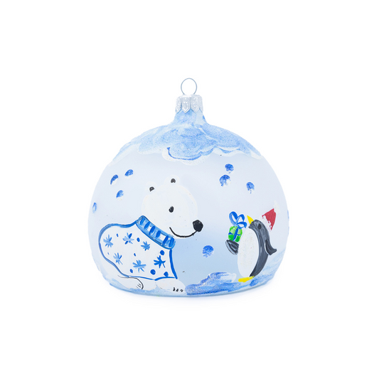 Igloo blue golf bear and penguin