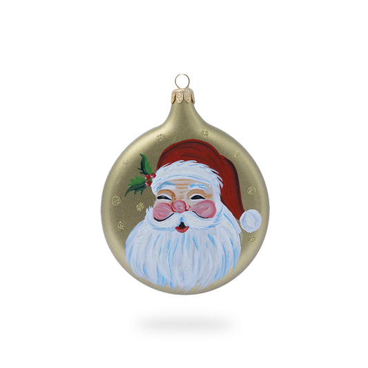 Santa Claus face medallion