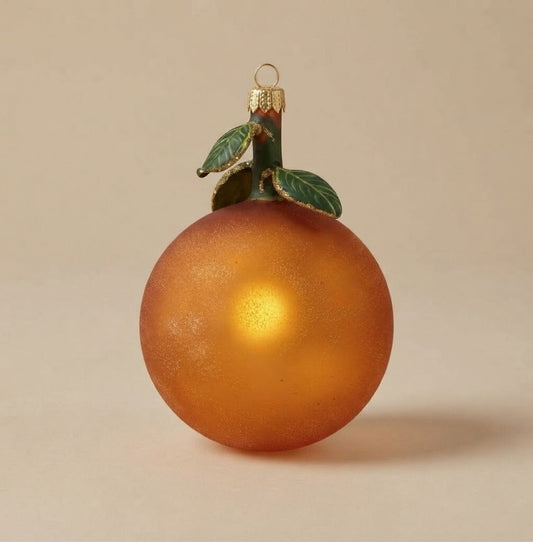 Arancia satinata con foglie