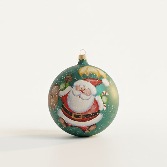 Santa with Parachute Ornament 