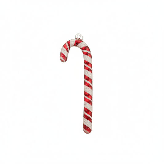 Hand-Blown Glass Candy Cane Ornament