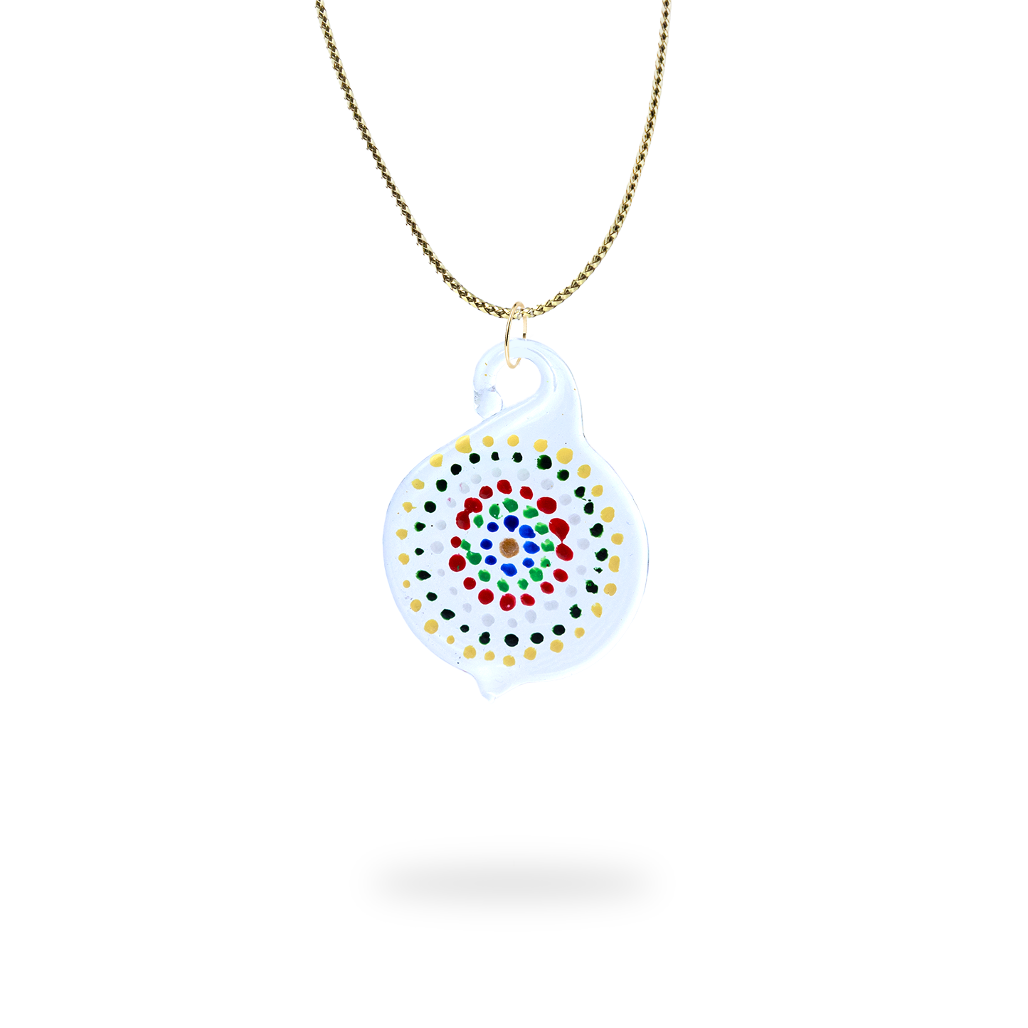 Multicolored dots pendant