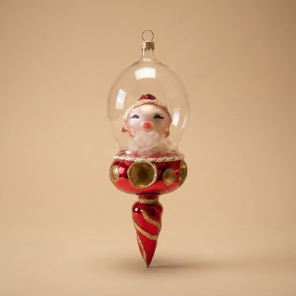 Giostra di Natale con Babbo Natale nella bolla – vista frontale