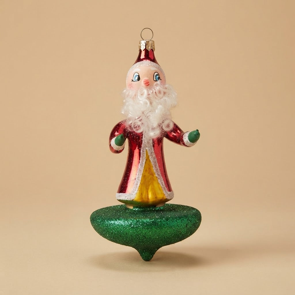 Giostra di Natale con Babbo Natale sulla trottola – vista intera