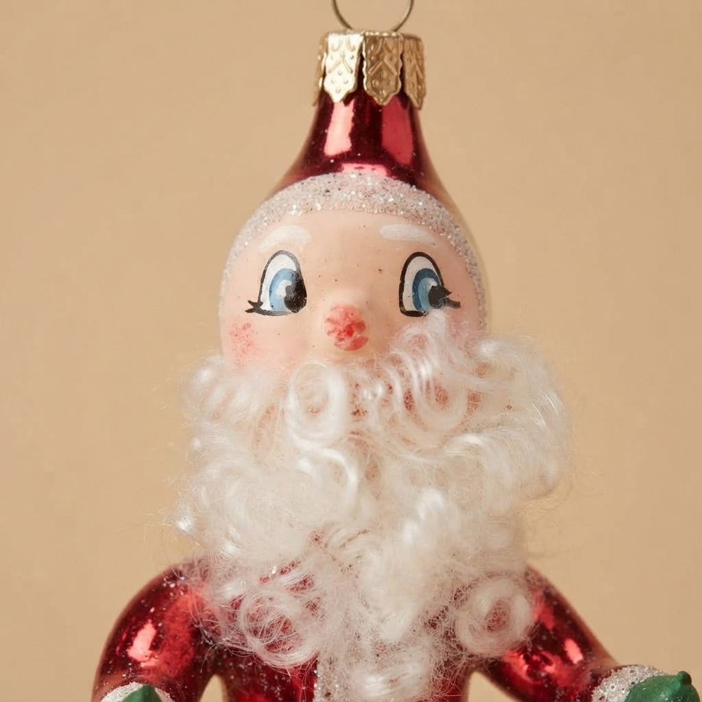 Giostra di Natale con Babbo Natale sulla trottola – dettaglio del decoro