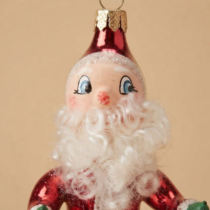 Giostra di Natale con Babbo Natale sulla trottola – dettaglio del decoro