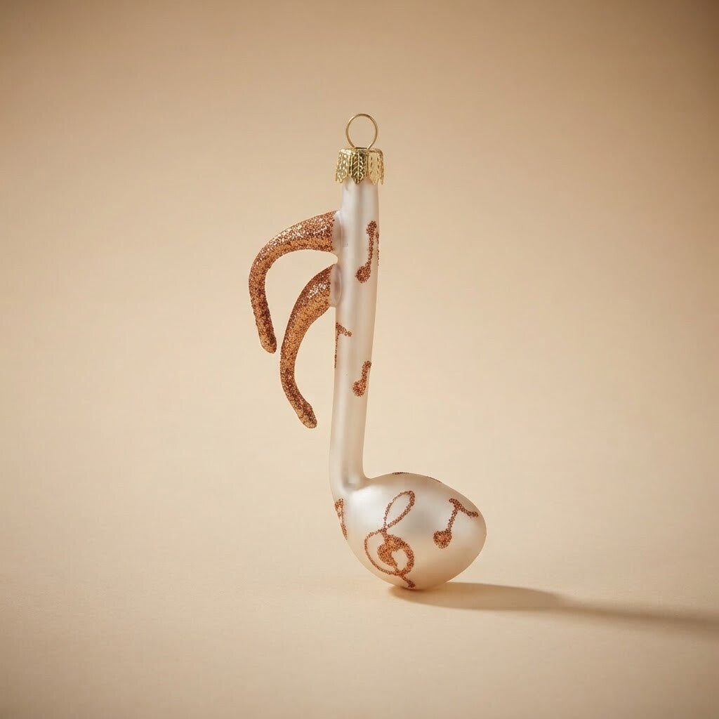 Nota musicale bianca con chiavi di violino