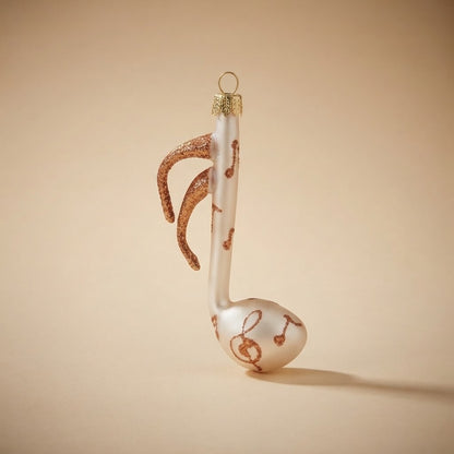 Nota musicale bianca con chiavi di violino