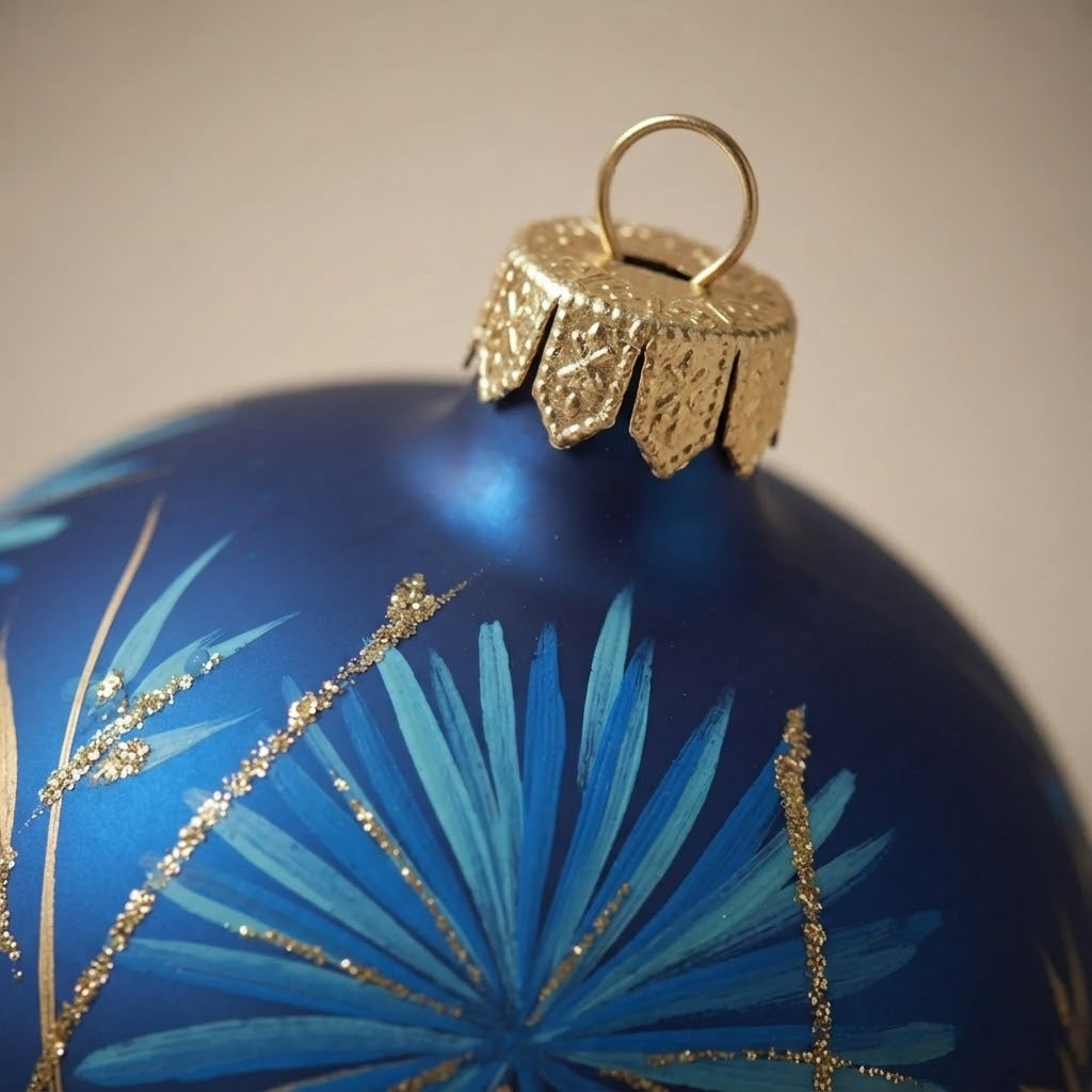 Night Flower Christmas ornament, 4 in (10 cm)