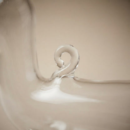 Close-up: Clear glass reindeer