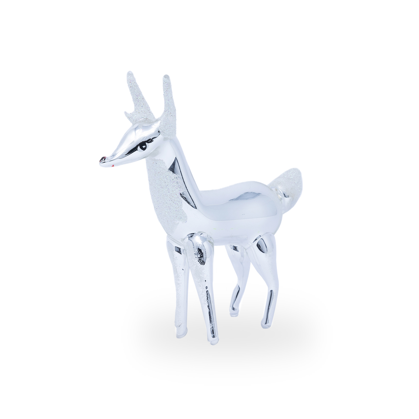 Iridescent silver reindeer