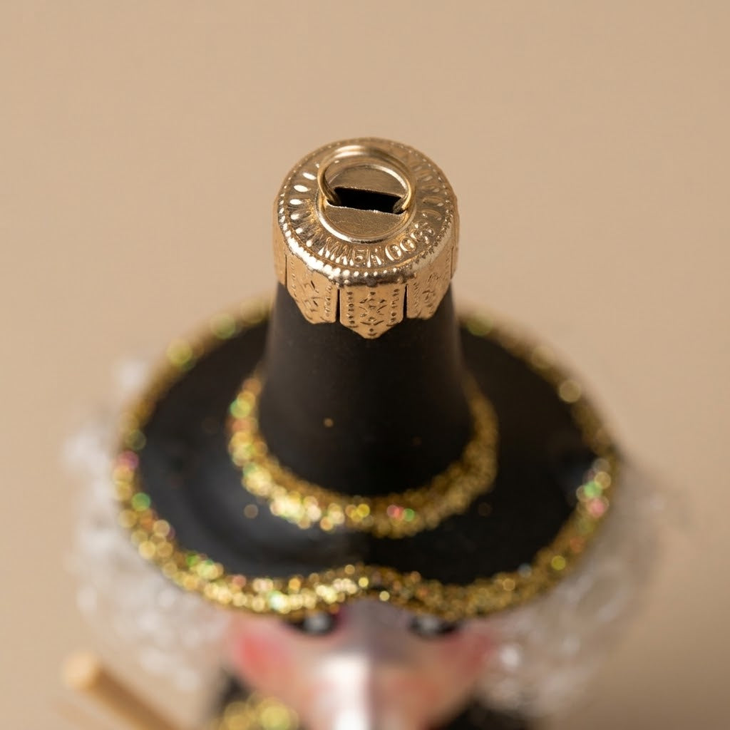 Gold cap and hat of the Halloween witch