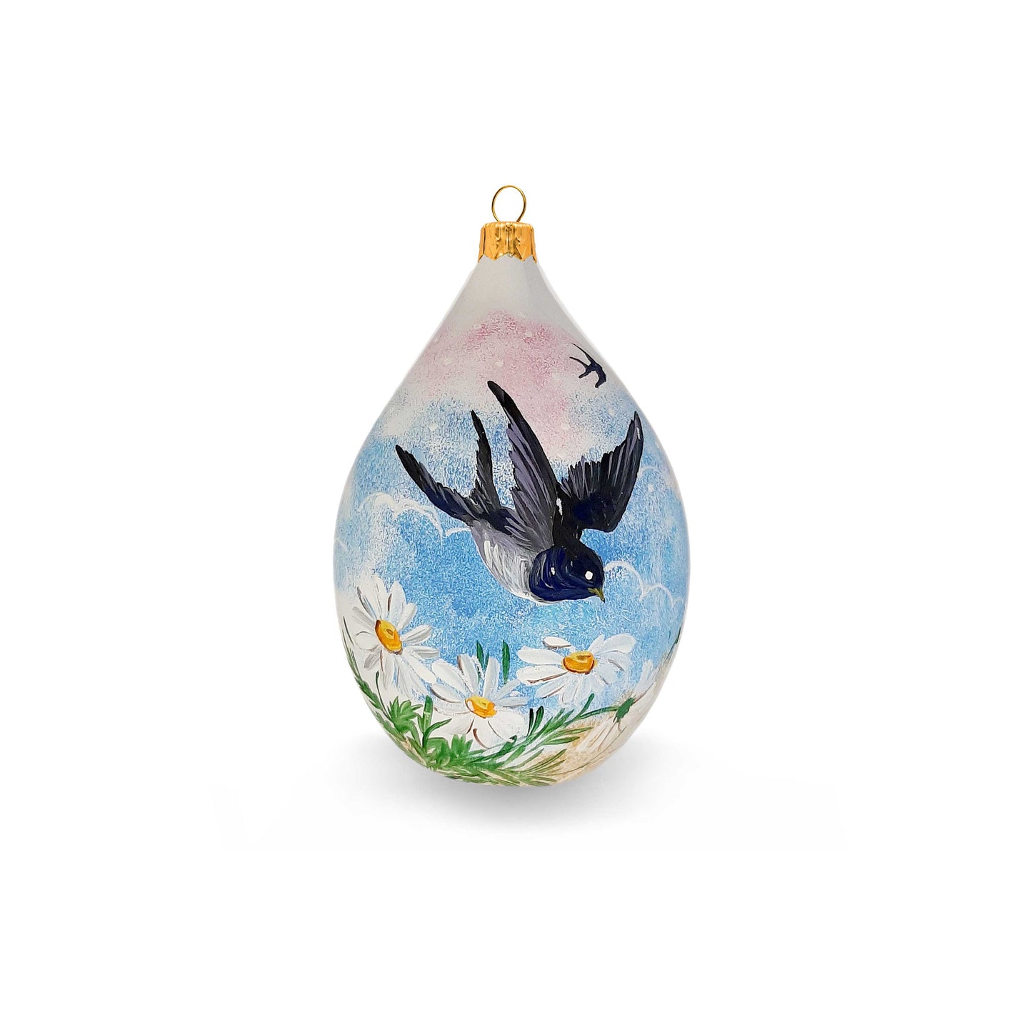 Easter egg with swallow