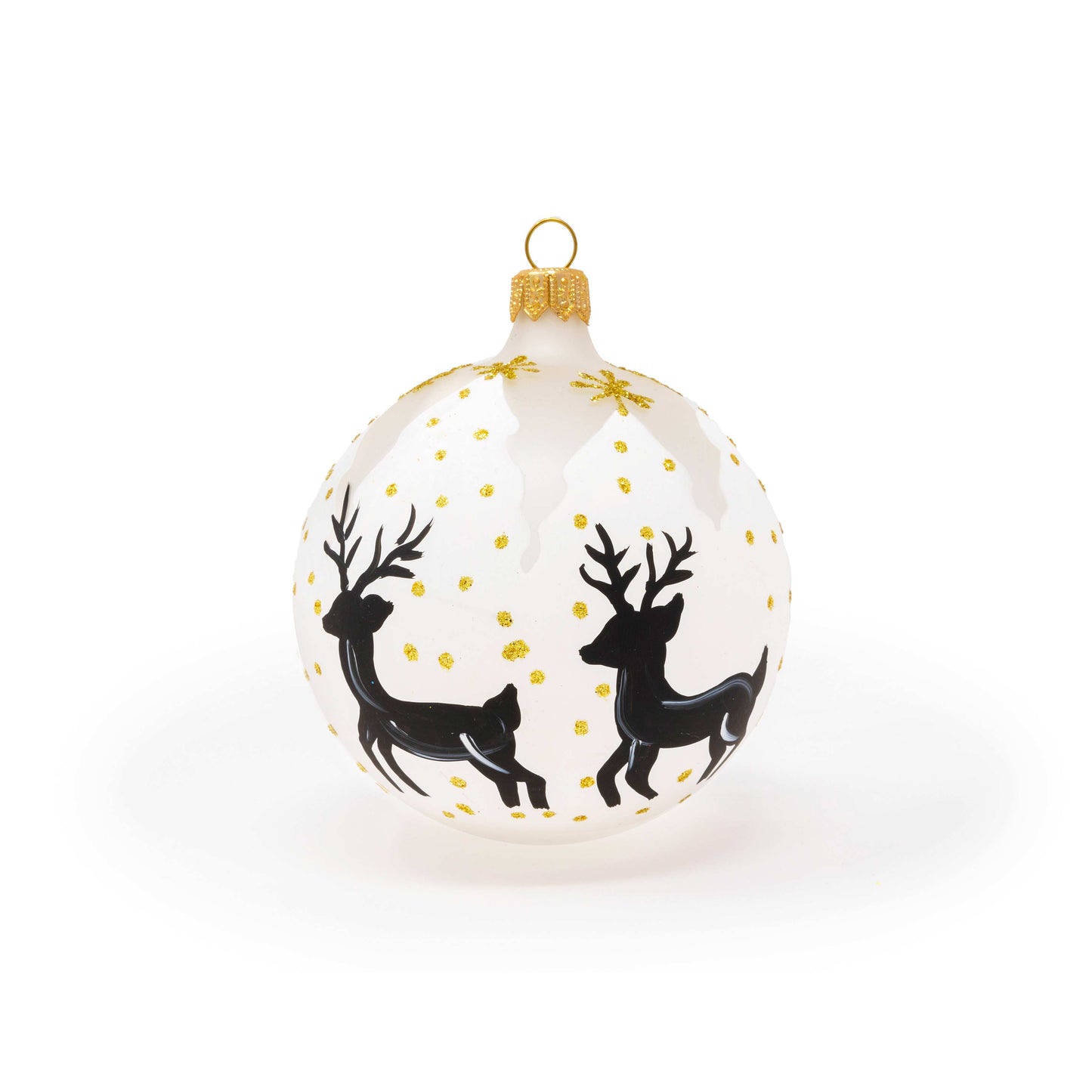 Transparent reindeer ball